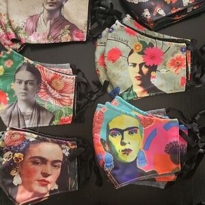 Vibrant Artistic Face Mask Set - Multicolor